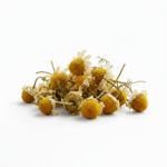 Flores secas de camomila para chá calmante e alívio da insônia