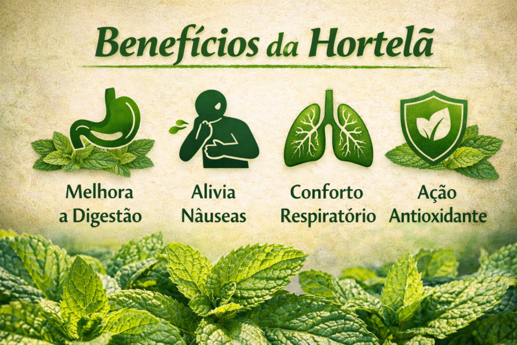 benefícios da hortelã (Mentha sp.) na fitoterapia