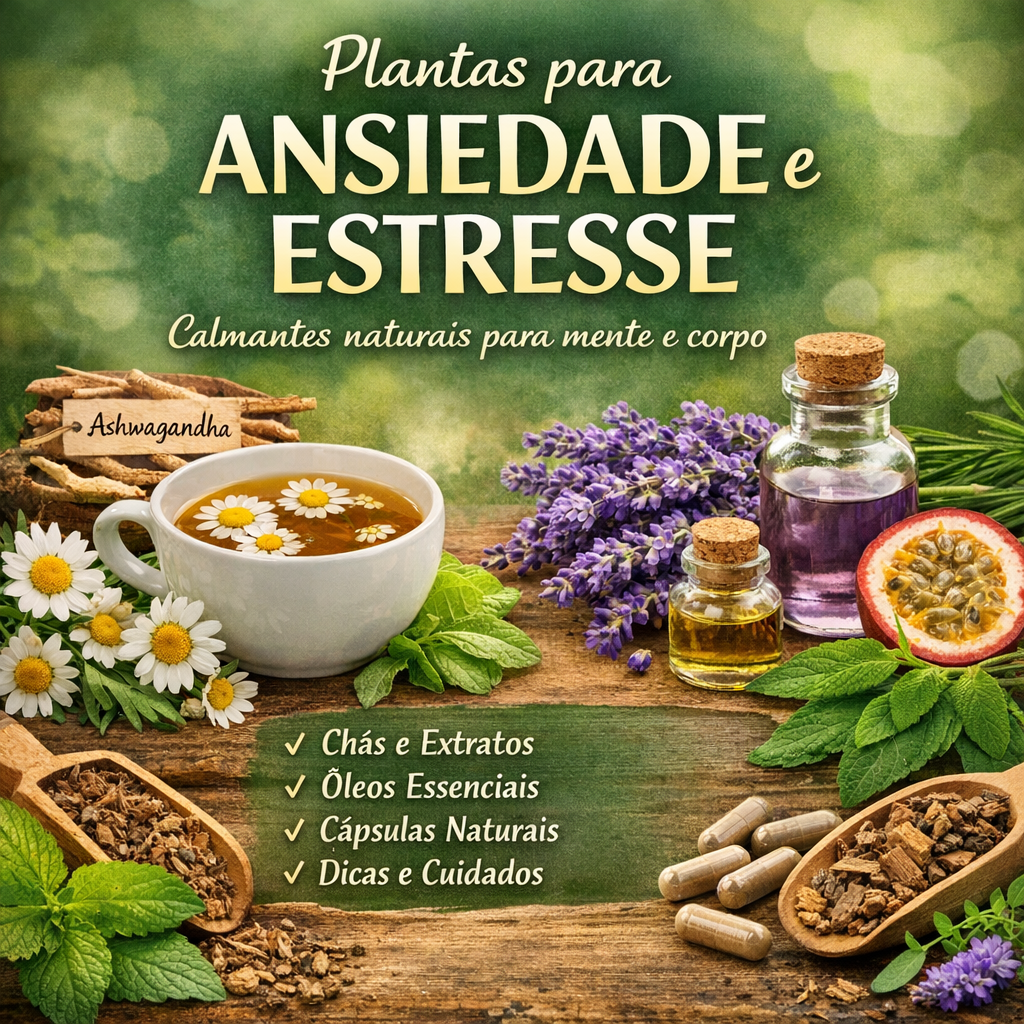 Plantas para ansiedade e estresse